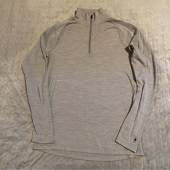 Smartwool Other - Smartwool 1/4 zip shirt mens medium‎ pre-owned condition gray